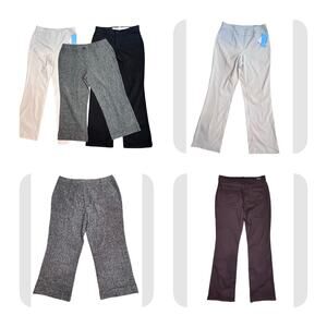 Westbound NWT Khaki Pants New York Co NWT Black capris Lee Black Slacks 12 LOT